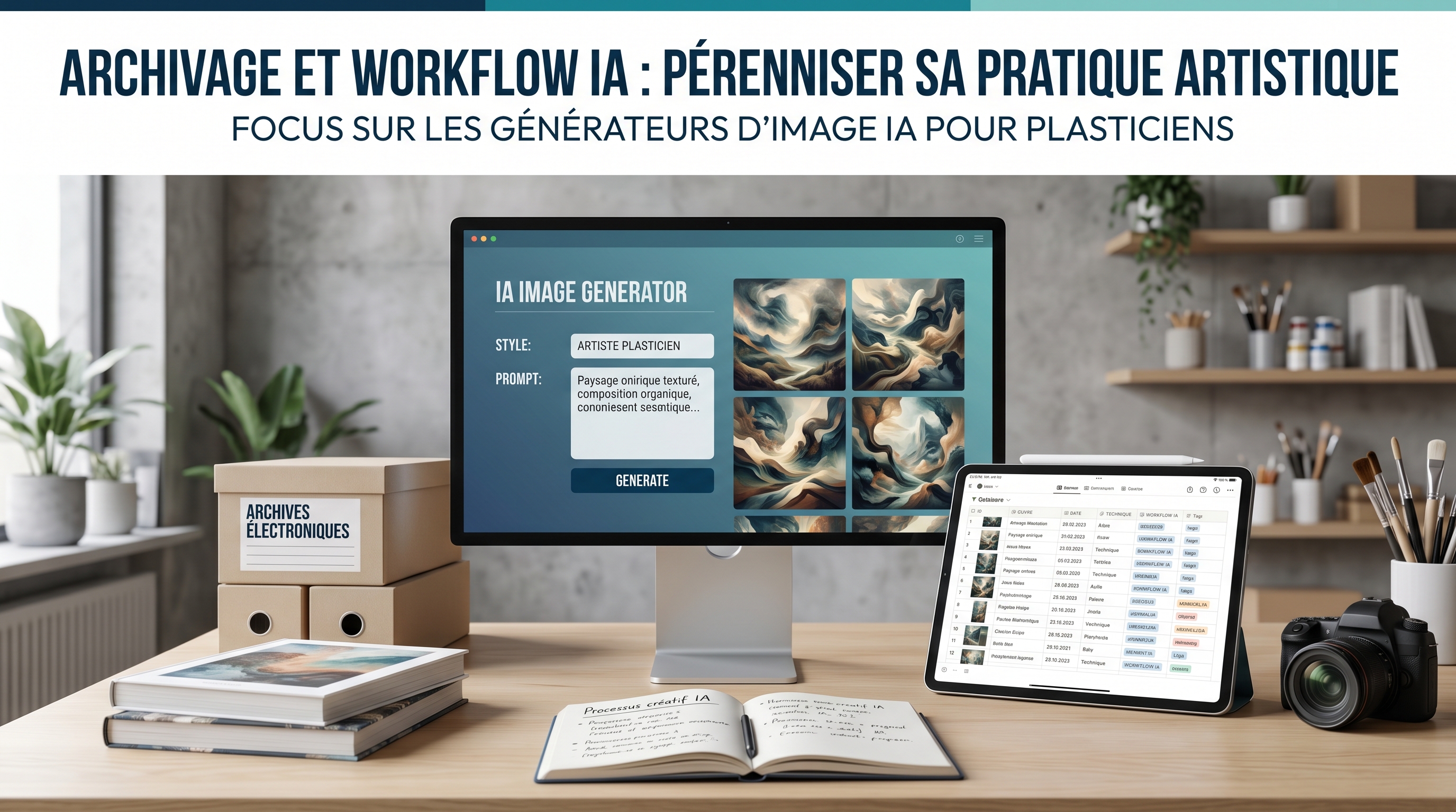 Archivage et Workflow IA : Pérenniser sa Pratique Artistique